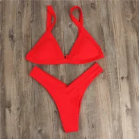 Bikini Sexy Tangas con realce para mujer, traje de baño triangular de dos piezas Y2K, trajes de playa, traje de verano, conjunto de Bikinis para nadar