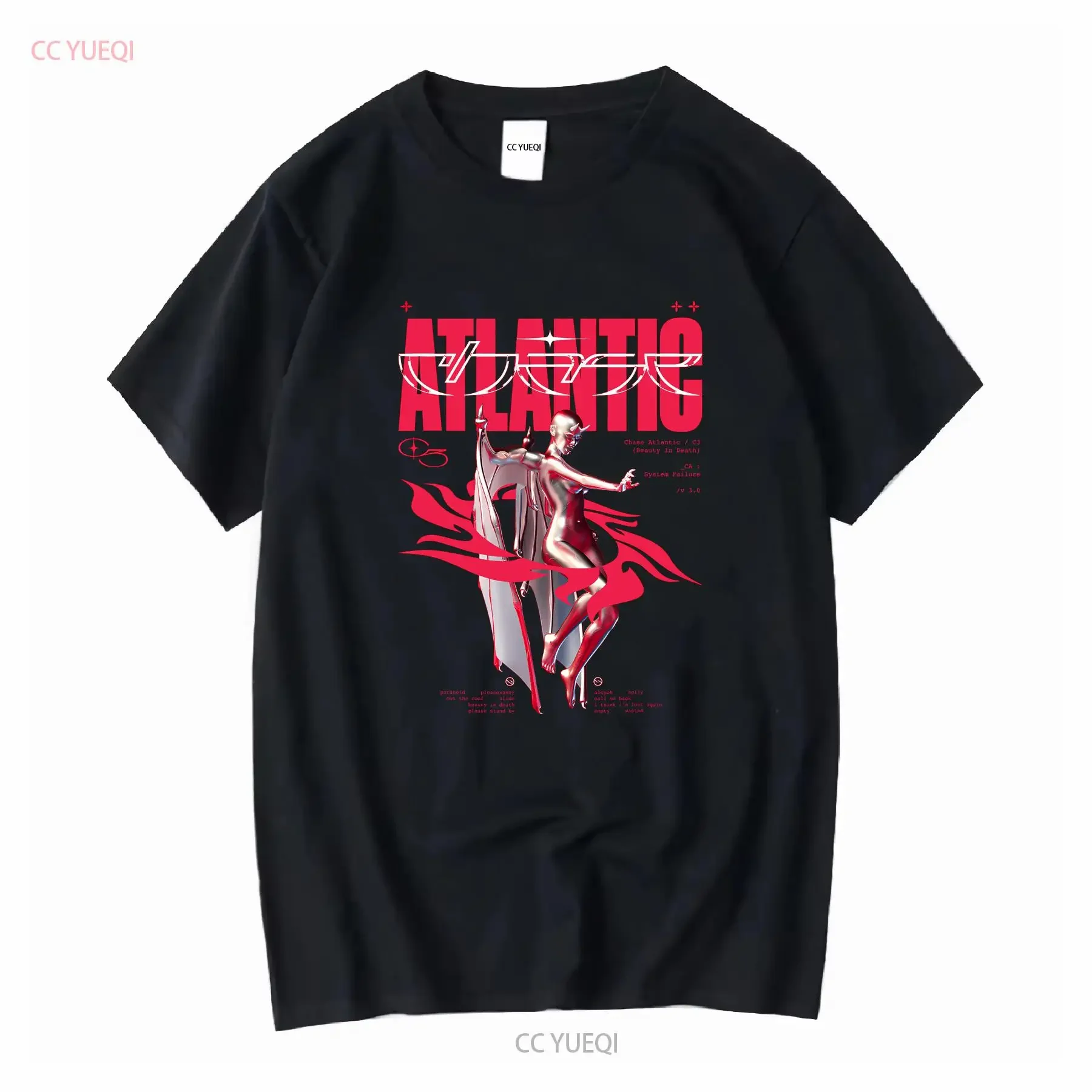 Chase Atlantic Classic T Shirt Merchandise Paradise Beauty in death For Men And Wome vintage Washed designer clothes Stylish
