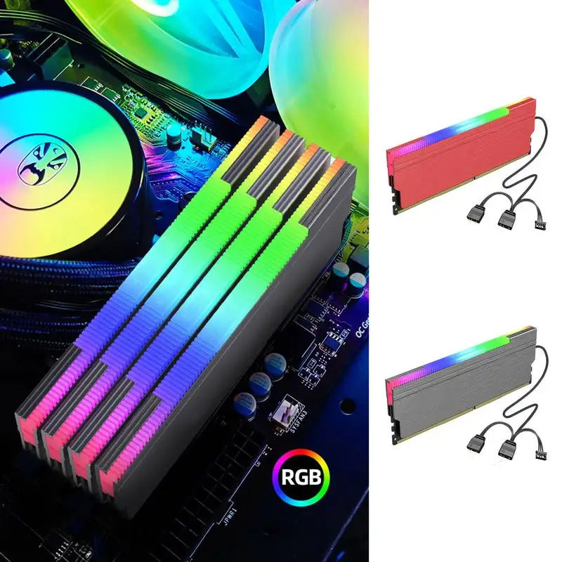 

Heatsink Radiator Cooling Desktop Memory Heat Dissipation Pad DDR Heatsink For PC Game DDR1 / DDR2 / DDR3 / DDR4 / DDR5