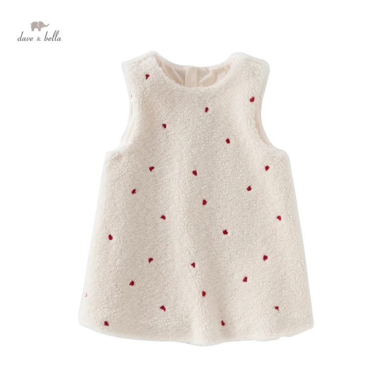 Dave Bella Girls Baby Princess Dress New Autumn Winter Charm Cute Children Long Sleeved Christmas Party Dress DB4242946