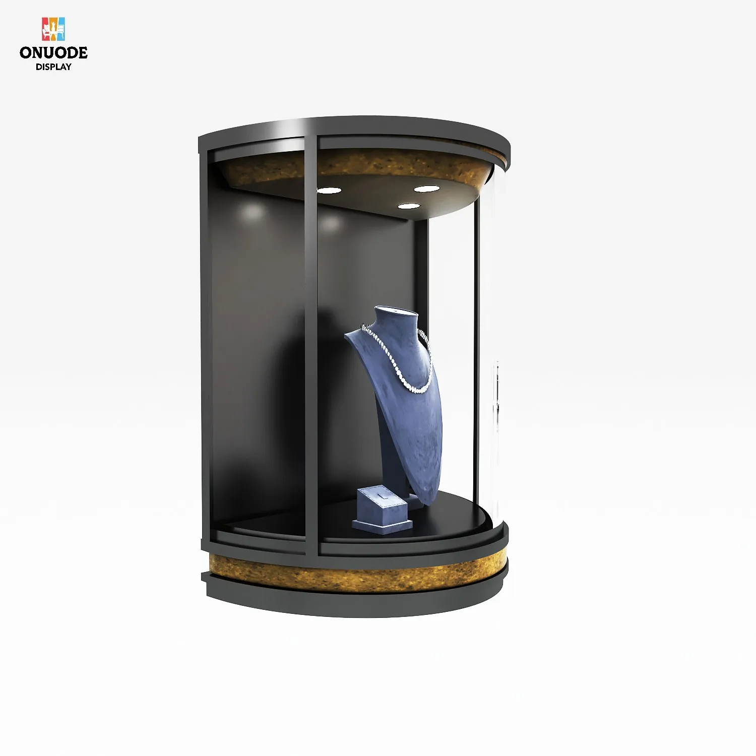 Custom.Custom Luxury LED Light Wall Mounted Jewelry Displays Store Layout Designs for Jewelry Retail Store