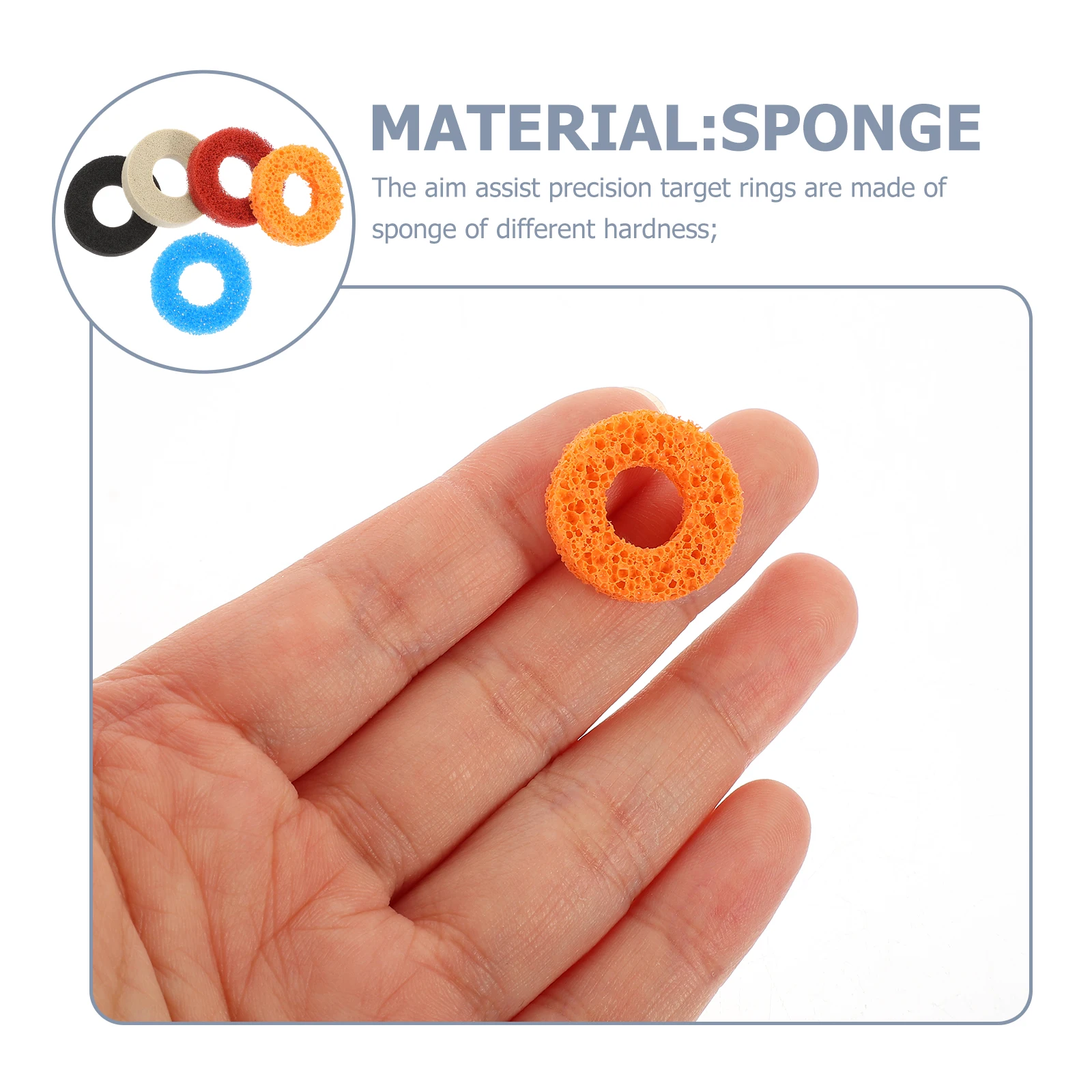 

5pcs Game Handle Buffer Sponge Precision Control Rings For Controller Lever Protection Portable Target Motion Rings Supple