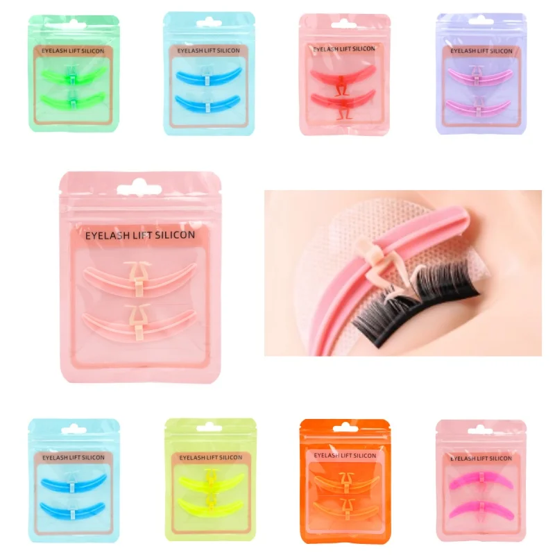 1Pair Reusable Eyelash Extension Separator Lashes Silicone Pads Eyelash Grafting For Beginners Professional Makeup Tool