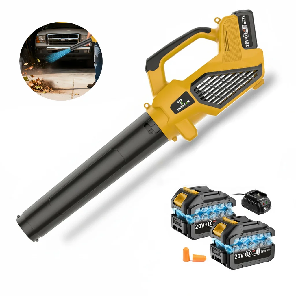 

12000RPM Electric Blade Blower Handheld Brushless Turbine Snowflake Dust Leaf Cleaning Tool with Battery For Makita 20V Battery
