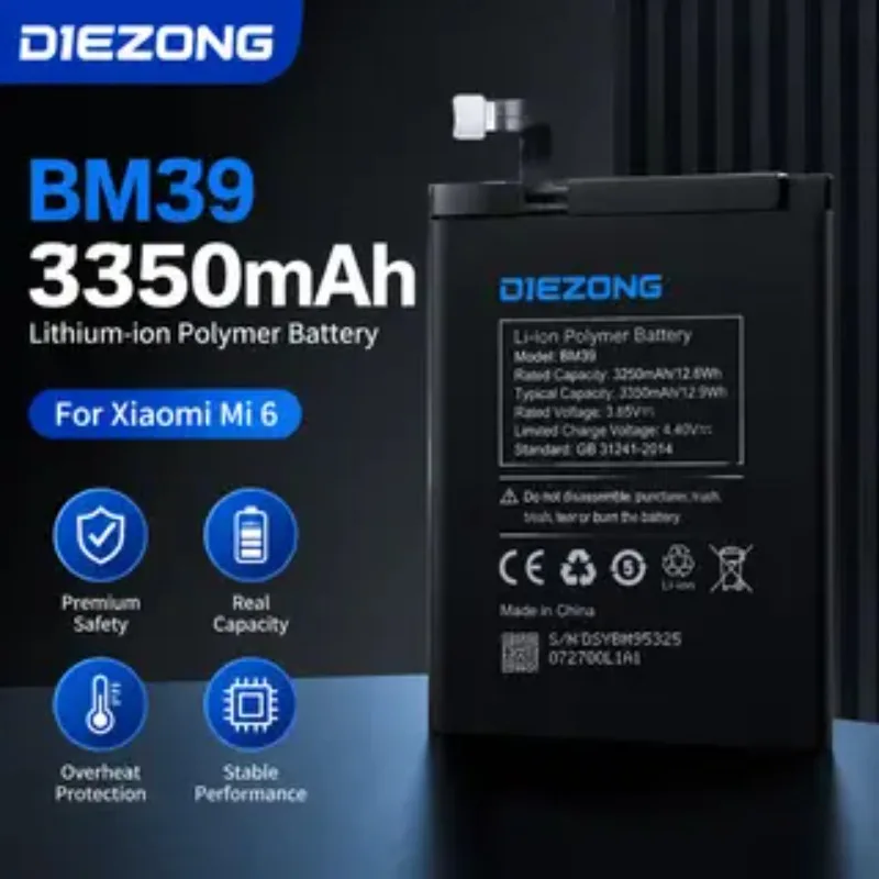 2026 Original Phone Battery For Xiaomi Redmi  Mi6 Batteries  High Magnification Fast Shipping Fast Charging Persistent standby