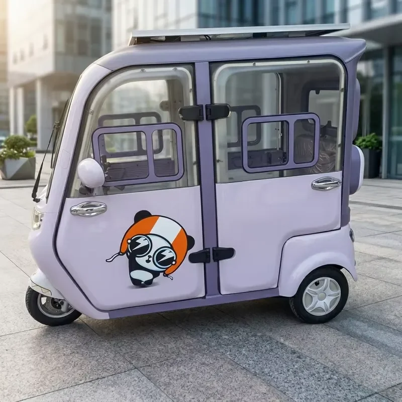 Electric Tricycle 3 Wheel Cargo Mobility Vehicle Cabin with 400kg Payload and 30-50km Range for City Commuting and Daily