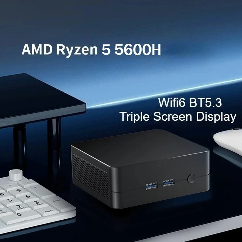 SZBOX AMD Ryzen 5 5600H ミニPC DDR4 3200MHz PCie 3.0 NVMe SSD