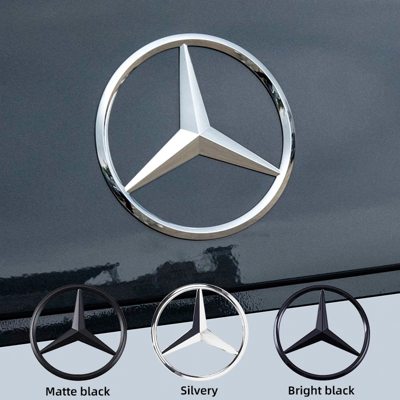 9cm ABS Car Rear Decal Trunk Emblem Sticker for Mercedes Benz S320 W164 W203 W204 W168 C180 E320 A200 GLC GLK GLE 2020