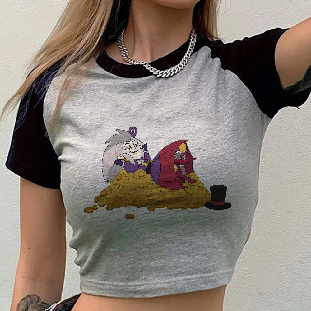 the Owl House cropped top girl emo clearance sales funny y2k tshirt japan alternative  cutecore grunge anime