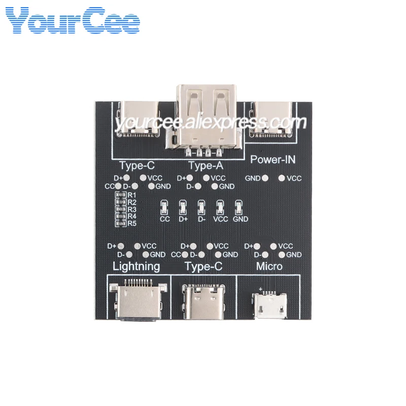 2pcs/1pc DT3 USB Cable Detection Board Module Tester Data Line for Micro Type-C Fast Charging Charger Cable Anomaly Detector