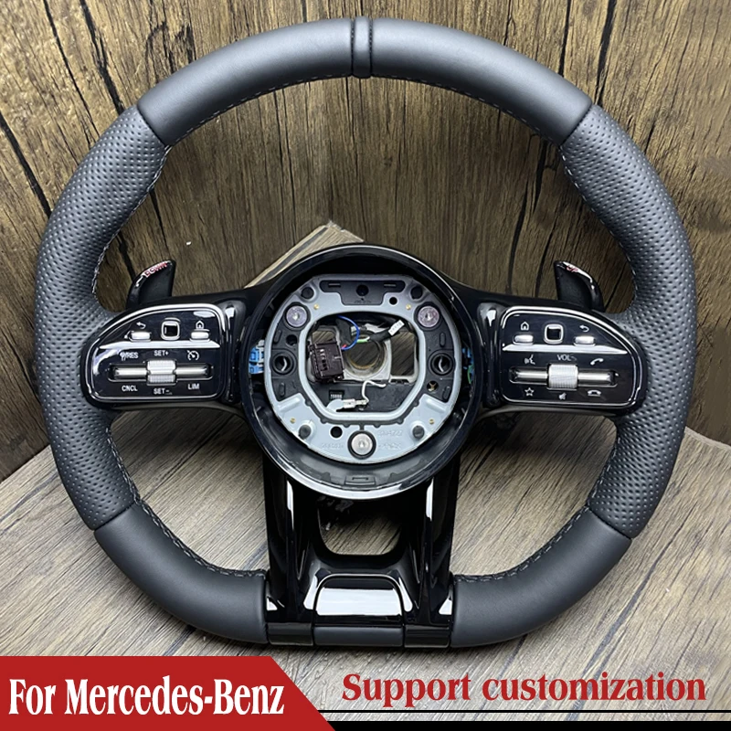 

Car Sports Steering Wheel For Mercedes Benz W205 W213 W222 X290 W463 CLA C118 C63 AMG GT Car Accessories