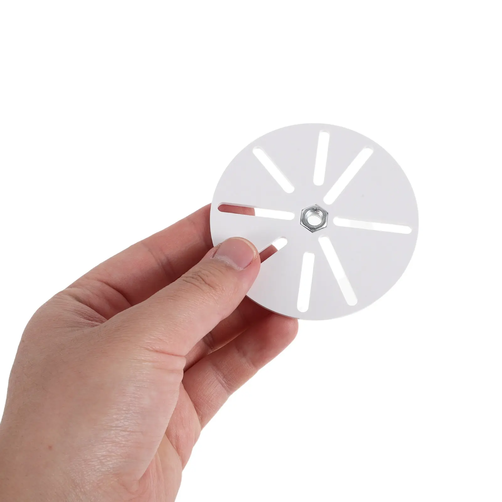 10pcs Adjustable Circular Security Camera Wall Mount Bracket for Home Monitoring – Stable Flat Base