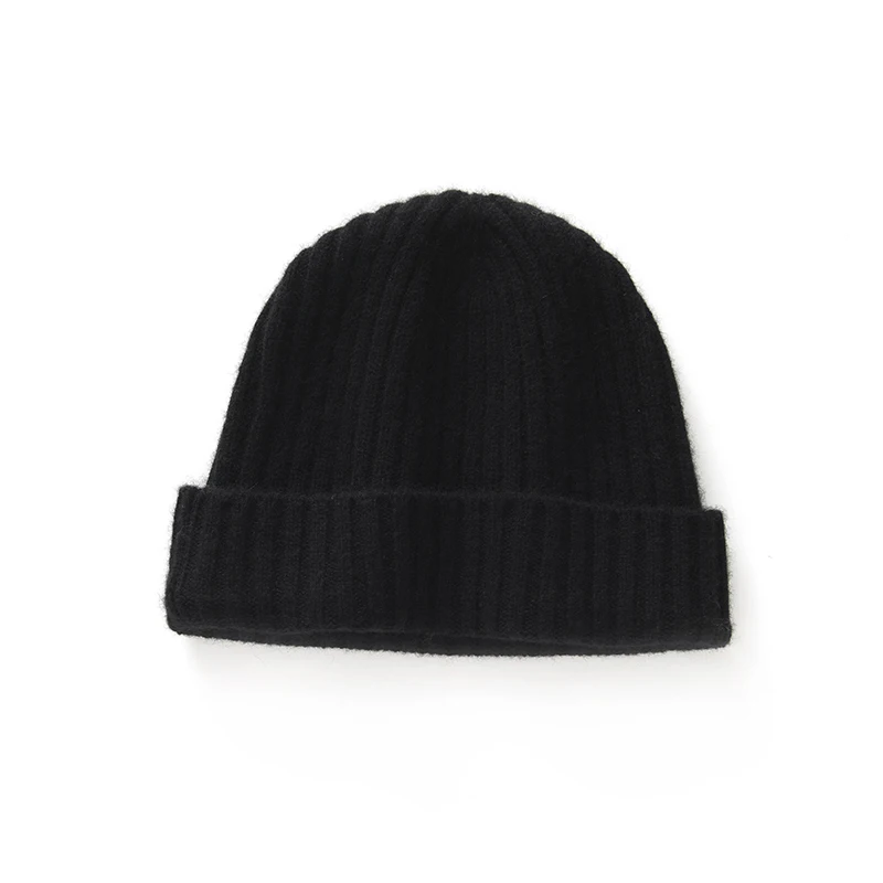 

Women's Cashmere Bean Hat 100% Autumn/Winter Fashion Neutral Knitted Hat for Men and Women, Soft and Comfortable Warm Headpiece