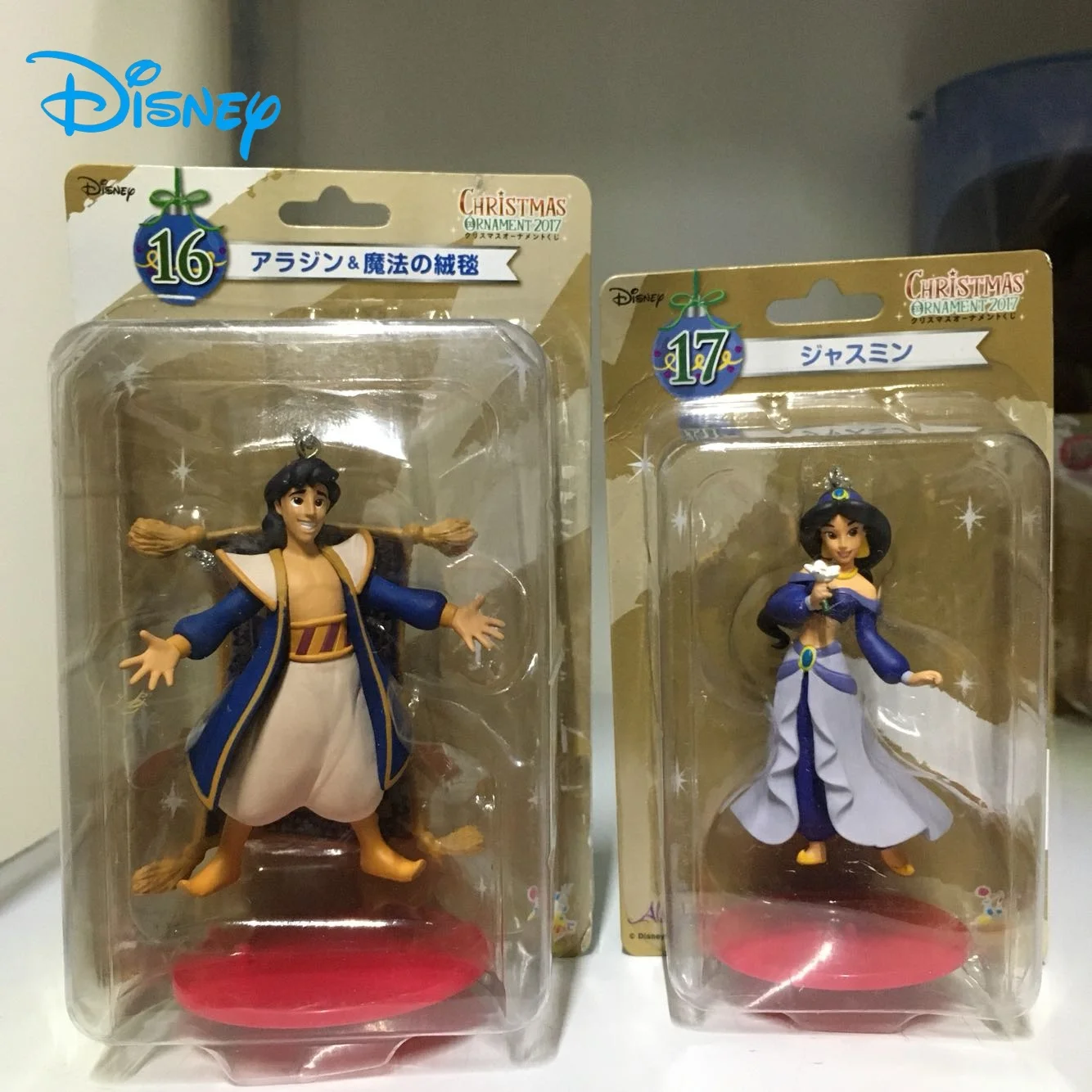 Disney-Figurines d'action de style Noël pour enfants, AladinseRosa, Jasmines, Modèle de jouet, Pendentif, Ornements, Cadeaux