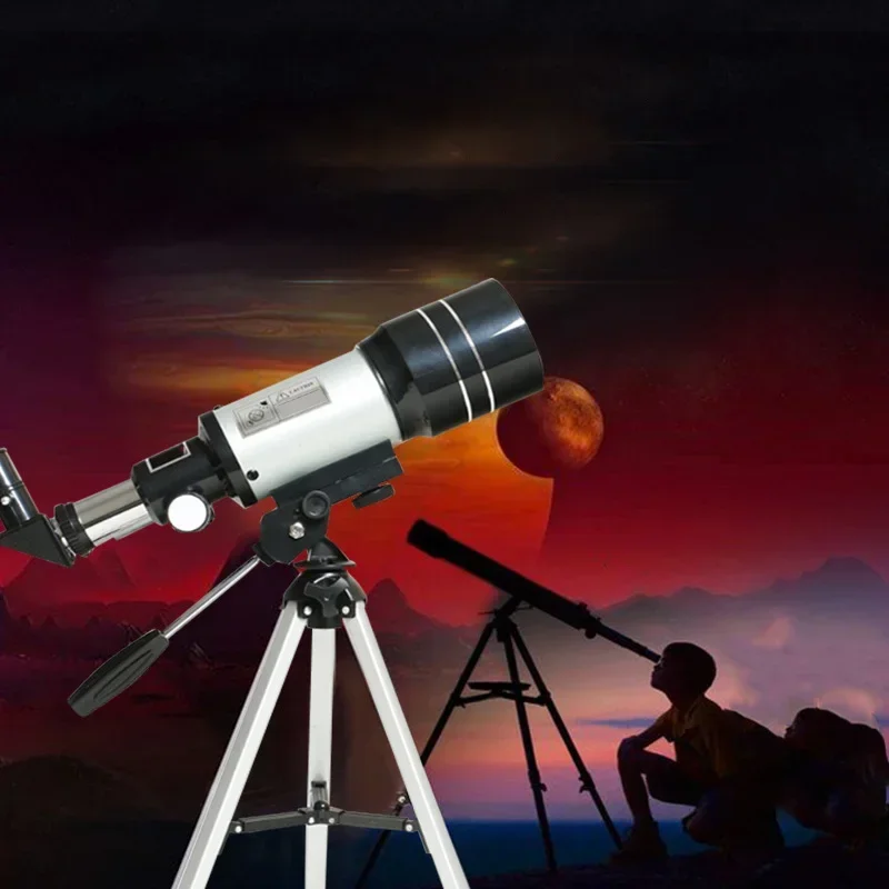 1PC Optical Instrument Single Cylinder High-power Astronomical High-definition Telescope with Tripod Viewing Crater Monocular
