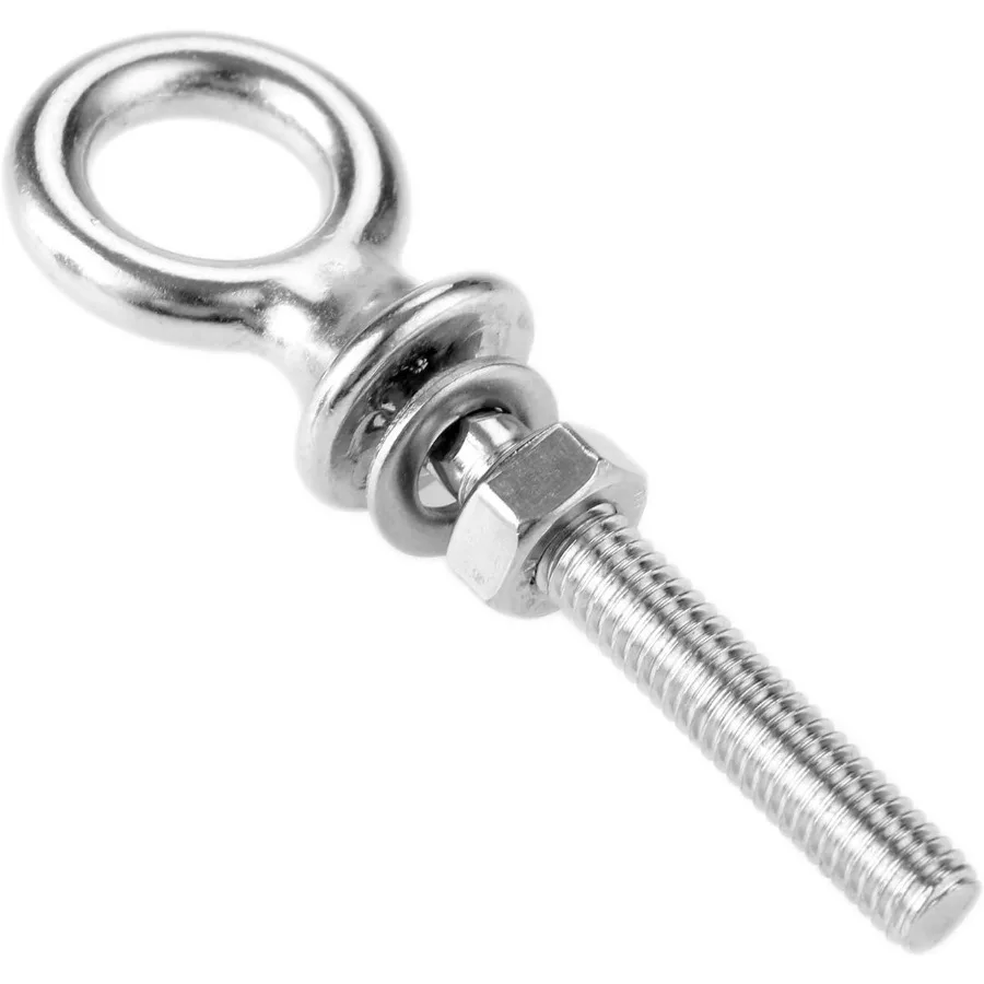 

Long Lifting Eye Bolts 316 Stainless Steel Bolt 1Pc Shoulder Ring Bolts with Washer and Nut Heavy Duty