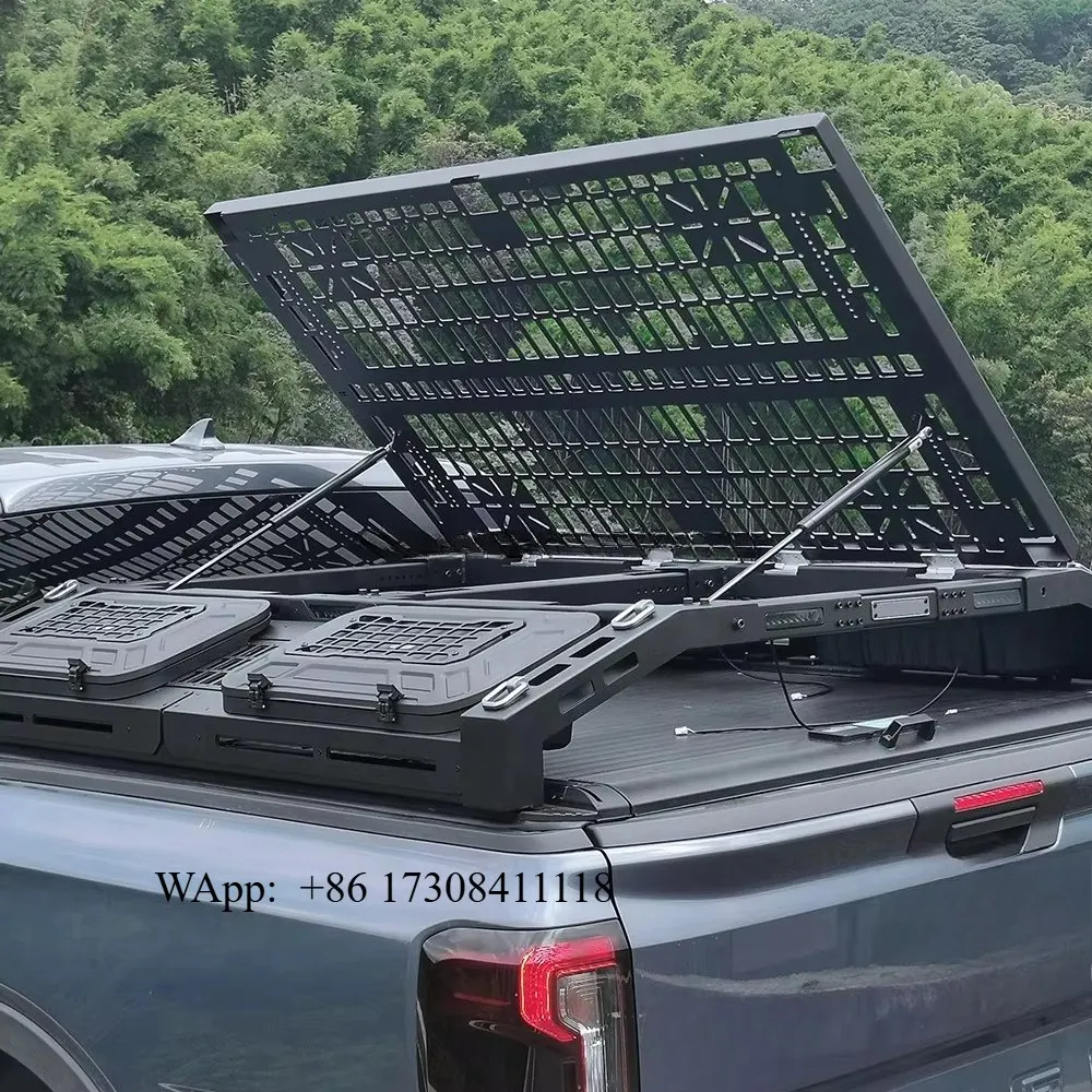 

Best 4X4 Offroad Pickup Truck Bed Shelf Anti-Roll Bars Cargo Roof Rack for Universal Spider Gantry Adjustable Tool Boxes