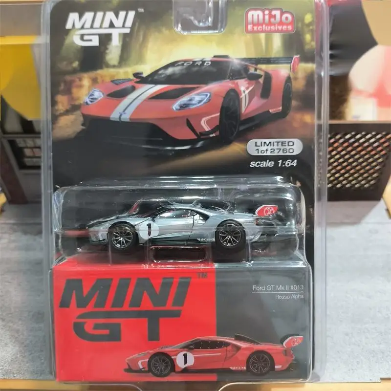 TSM Minigt 1/64 #603 Ford GT MK II #013 Rosso Alpha US Chase Hidden Edition Die-cast alloy car model toy collection gifts