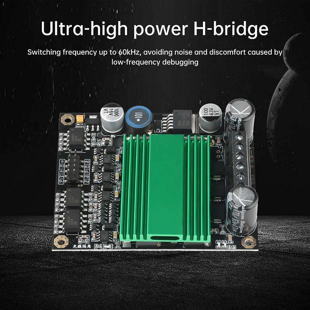DC9V-30V 12-48V 60A 100A Dual Channel PWM DC Motor Drive Modul Board High Power H-brücke Optokoppler Isolation Motor Drive