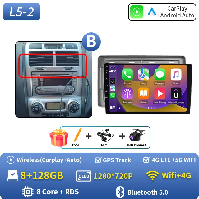 Android 16 autoradio voor Kia Sportage 2 2004 2005 2006 2007-2010 Auto Carplay GPS Multimedia Speler Stereo Navigatie Head Unit