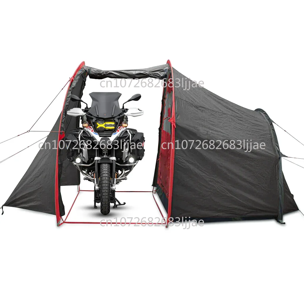 Portable Motorcycle Camping Tent Travel Adventure Shelter Custom Logo Motorcycle Tent Lightweight Waterproof 1-2 Person