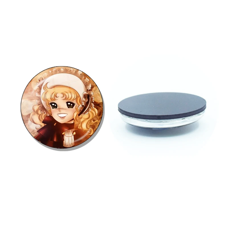 Anime Manga Candy 30MM Glass Refrigerator Magnet Glass Crystal Magnet Home Decor