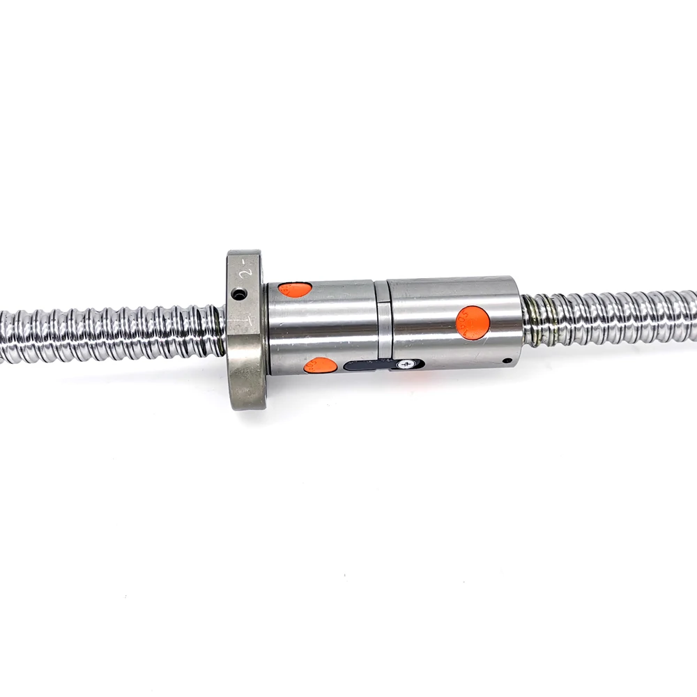 DFU1605 Ballscrew 1605 300 مللي متر 400 500 مللي متر 600 مللي متر 700 750 مللي متر 800 900 1000 مللي متر 1100 مللي متر 1200 مللي متر 1500 مللي متر مزدوجة الكرة اللولبية BK12 BF12 + مقرنة