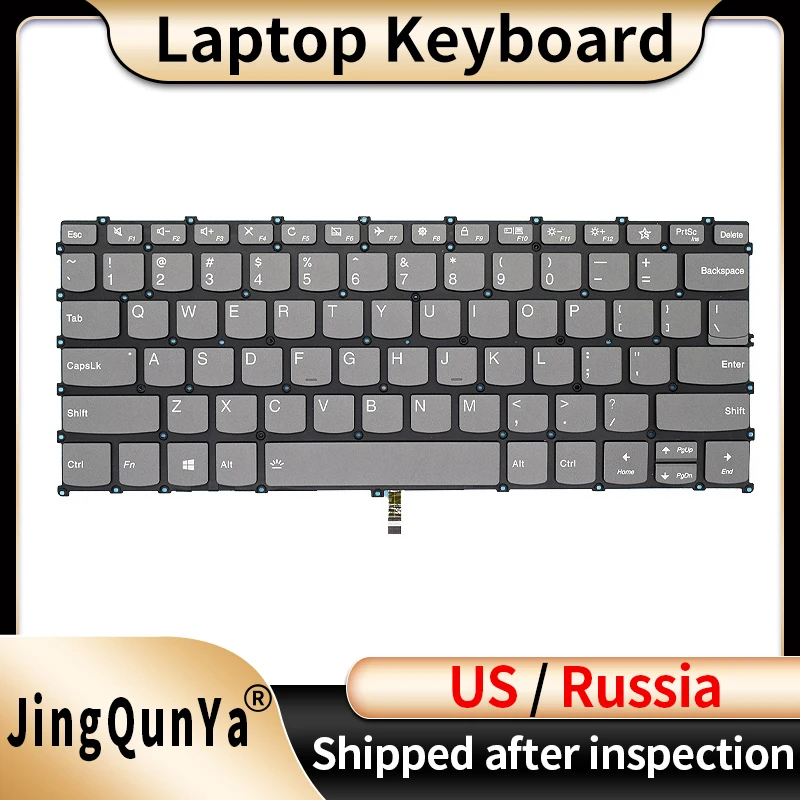 

US/RU/Russian Backlit Laptop Keyboard For Lenovo Pro-13 Pro13 13S 2019 2020 2021 81XC Replacement