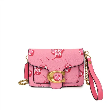 Bolsa quadrada pequena portátil da moda da textura premium, bolsa feminina versátil da nova tendência, bolsa oblíqua impressa casual da moda