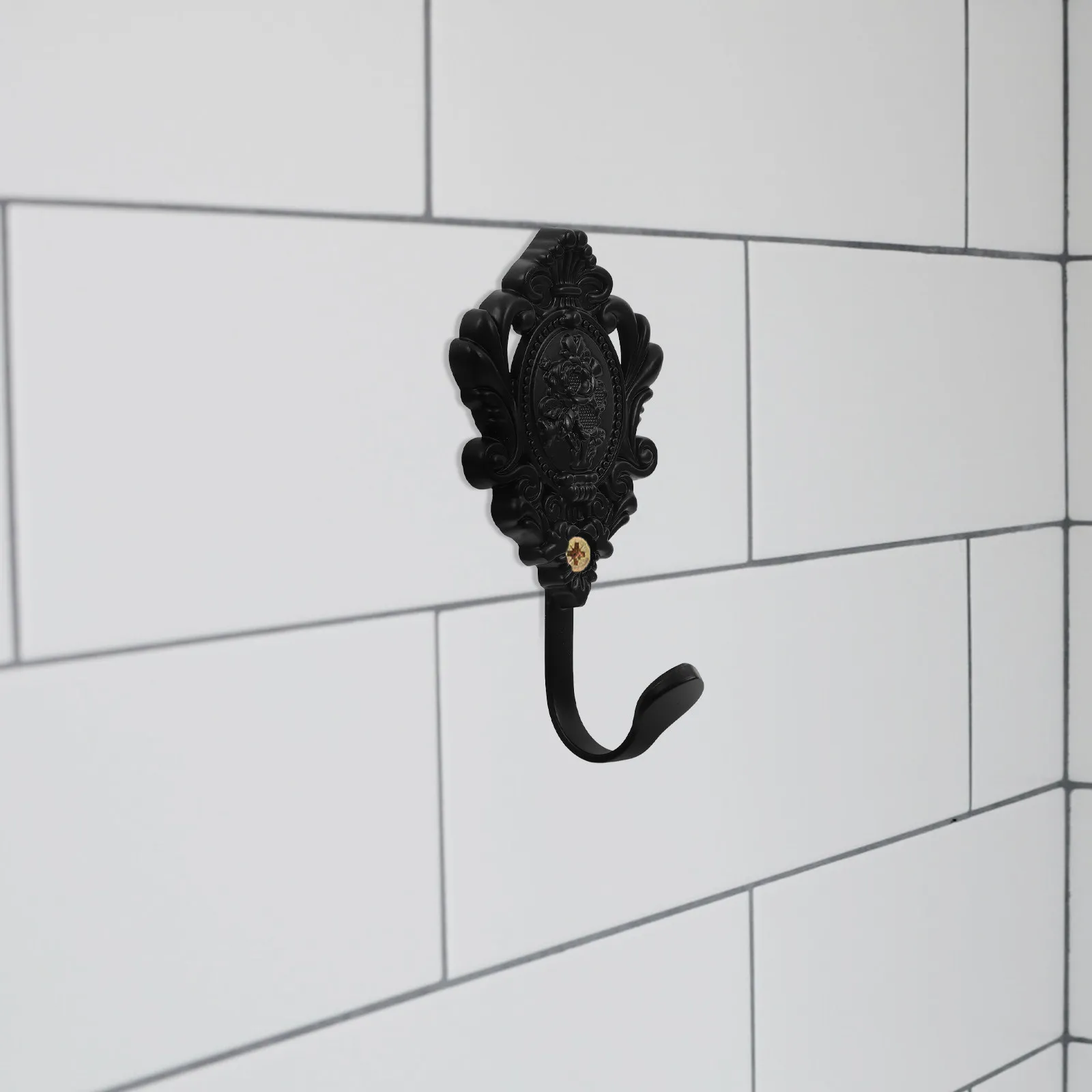 2Pcs Zinc Alloy Curtain Side Holders Vintage Elegant Tieback Hooks for Drapery Walls Living Room Bedroom Villa Bathroom Towel