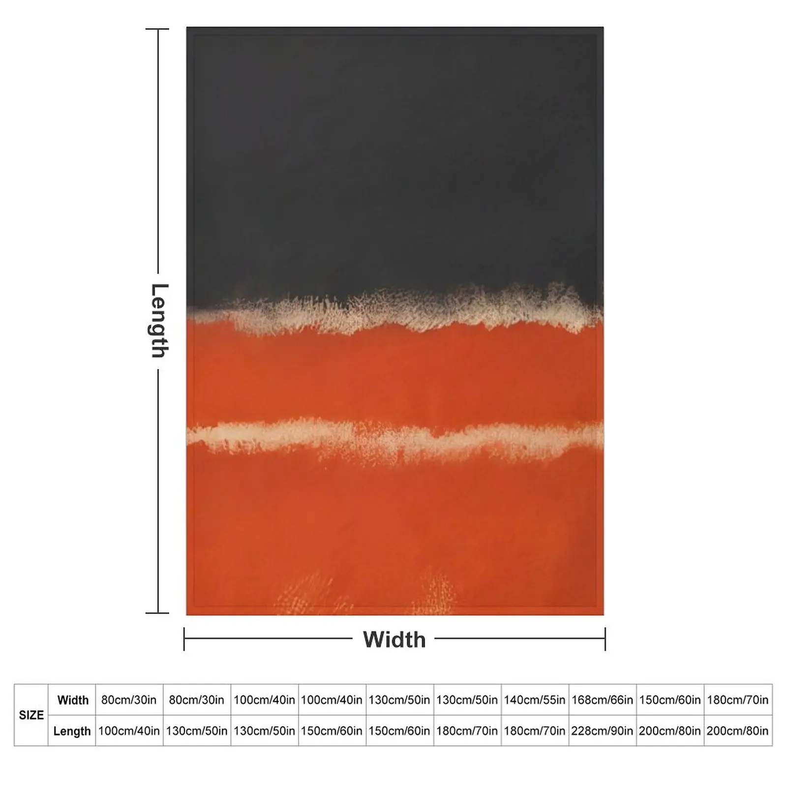 Mark Rothko - Red - 1968 Throw Blanket Flannels Blankets Sofas Of Decoration manga Custom Blankets