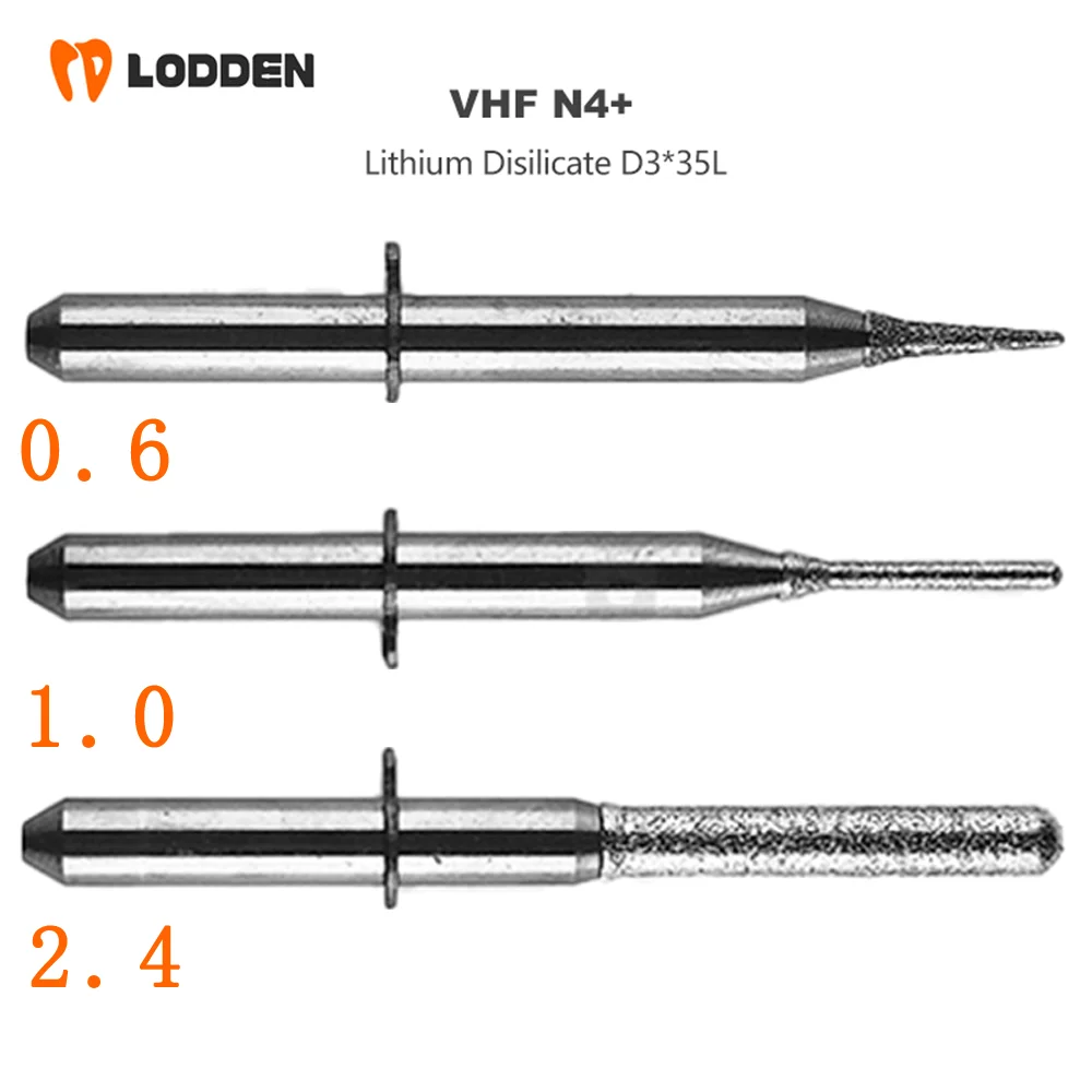 

VHF N4+ Стоматологическая лаборатория Emax Фрезерные боры Влажные фрезерные боры Ступенчатые боры для системы Cad/Cam из дисиликата лития