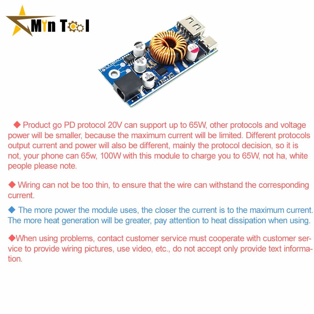 QC3.0 QC2.0 Double USB Type-C Mobile Phone Quick Charge Adapter DC7.1V-32V 3A 30W Step Down Module For SCP/FCP PD