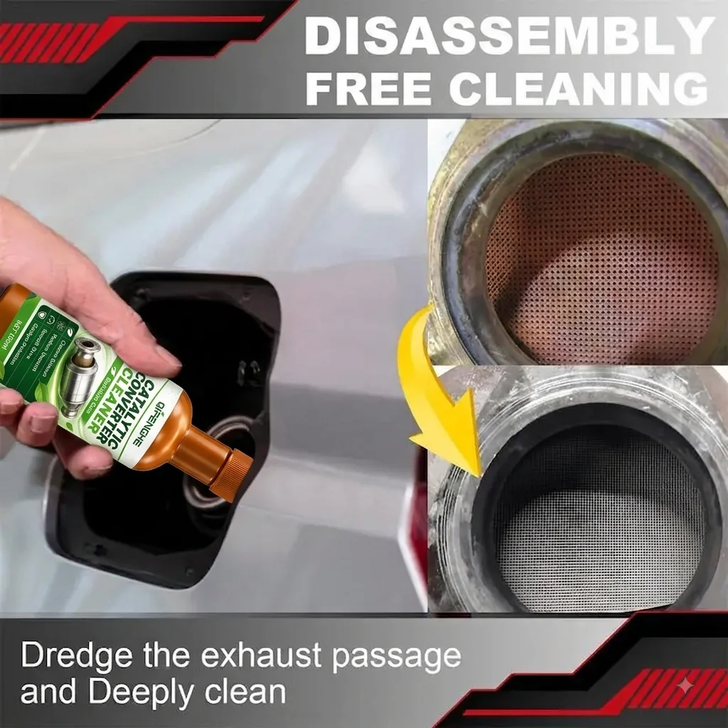 Automotive Catalytic Converter Cleaner Fuel Additive 120ml for Cars SUVs Cleans Exhaust Deposits Supports Engine Care