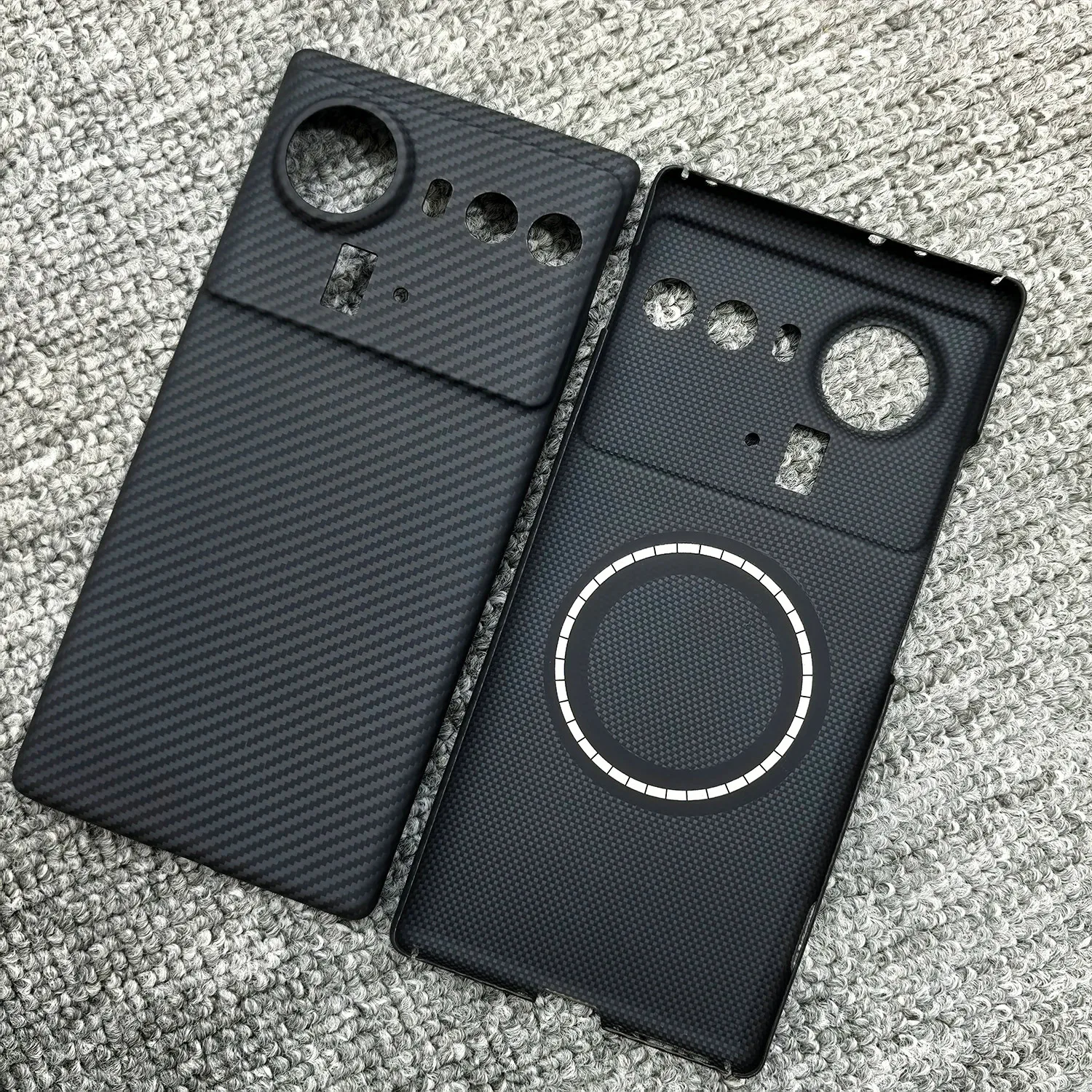 لهاتف ZTE Nubia Z80 Ultra Real من ألياف الكربون النقية غطاء هواء خفيف الوزن من ألياف الأراميد رفيع للغاية متوافق مع MagSafe #4