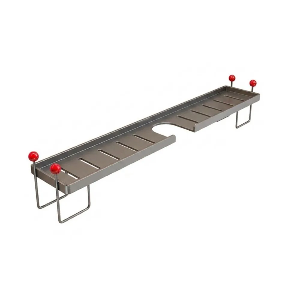 Carbon Steel Bathroom Storage Rack Quick Drainage Large Capacity U-Shaped Storage Rack Removable Space Saving Counter Organizer