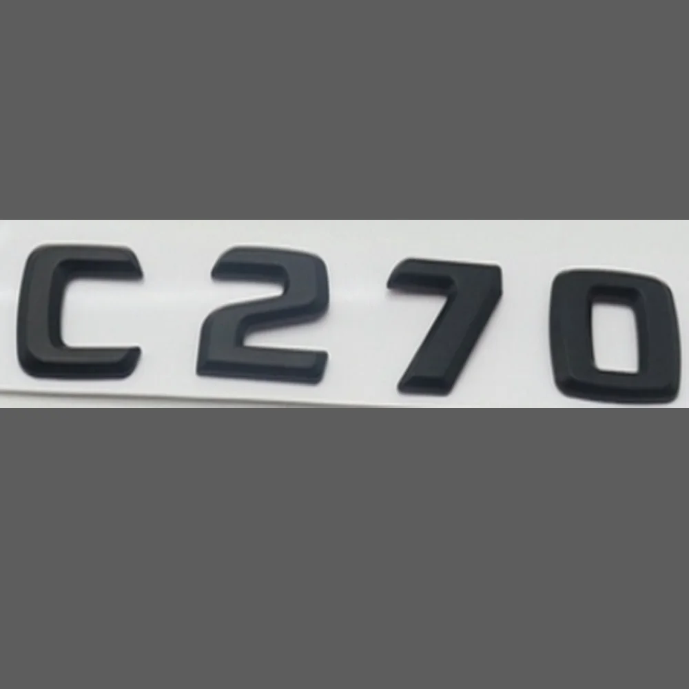 For Mercedes Benz E Class C Class W210 W211 W203 E270 C270 ML270 Stickers Car ABS Trunk Logo Letter Badges Sticker Accessories