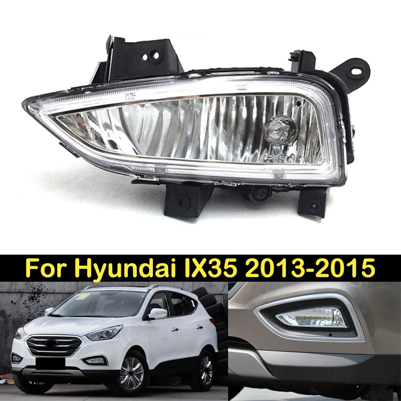 DECHO Foglight For Hyundai IX35 2013 2014 2015 Front bumper foglight foglamp Assembly fog light