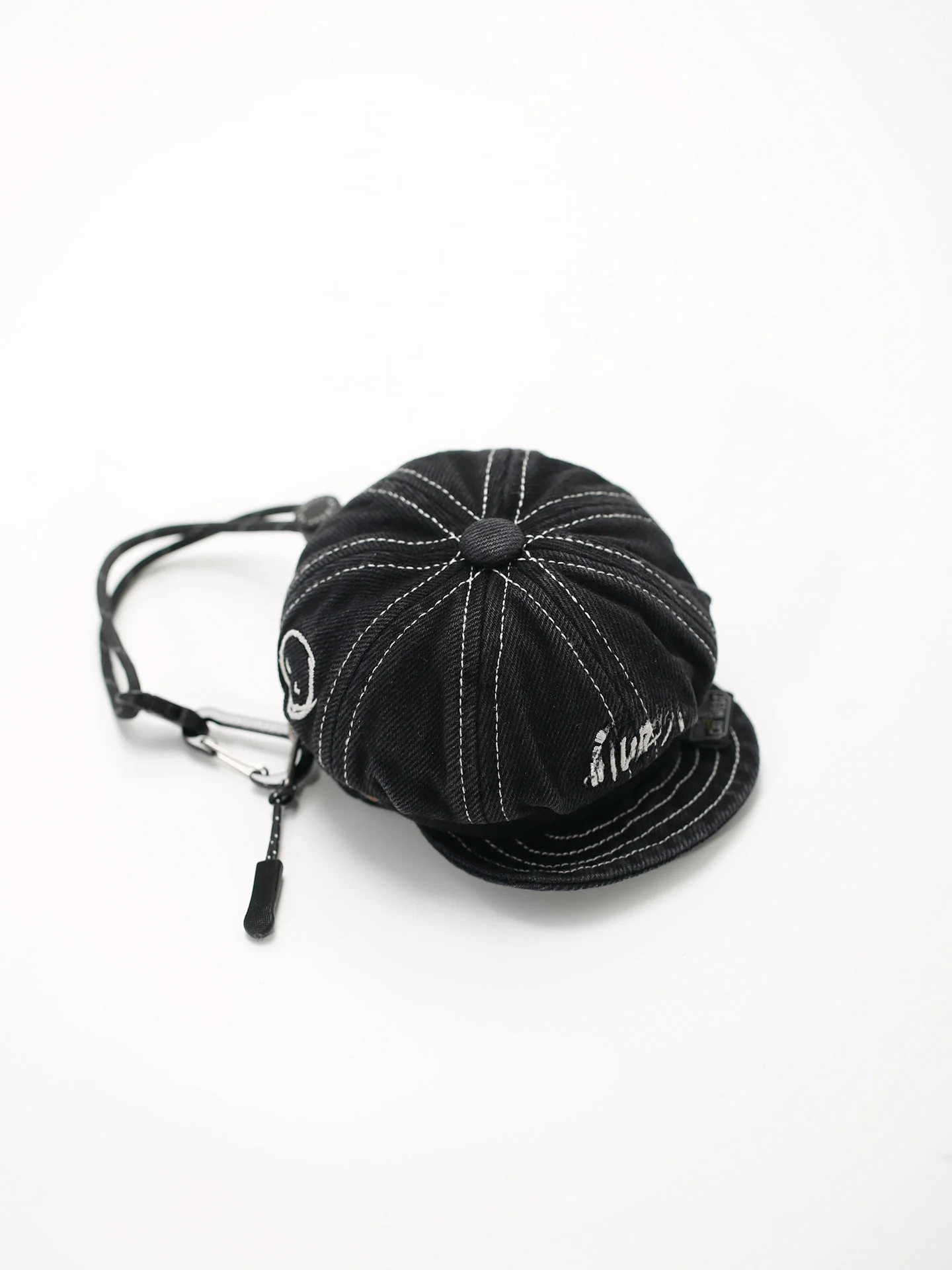 catwest-design-vintage-denim-earphone-storage-hanging-bag-worn-style-coin-purse-unisex-retro-fashion-bag