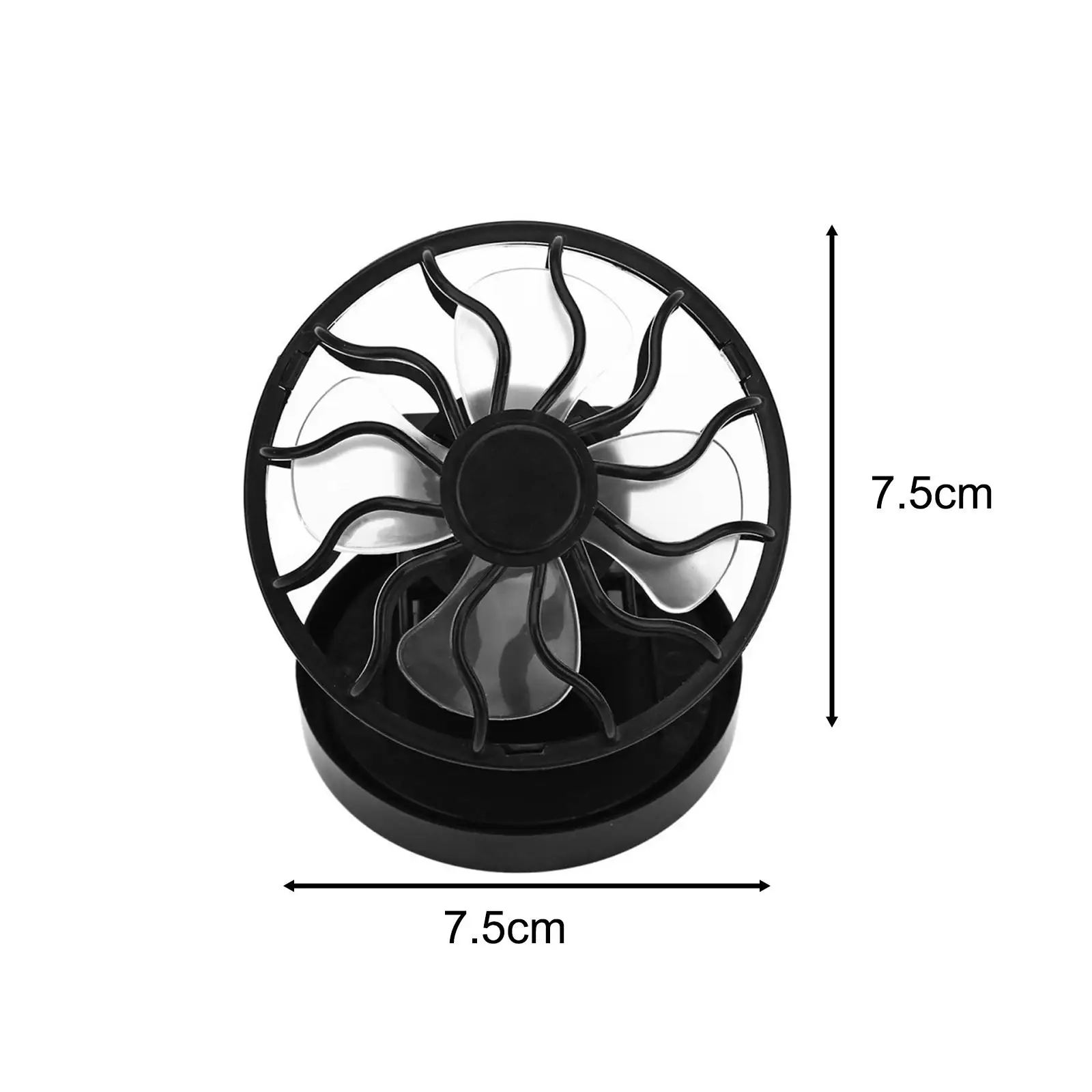 Clip on Cap Fan Cooling Fan Small Hands Free Solar Powered Fan Portable Fan for Travel Picnic Outdoor Activities Hiking Golfing