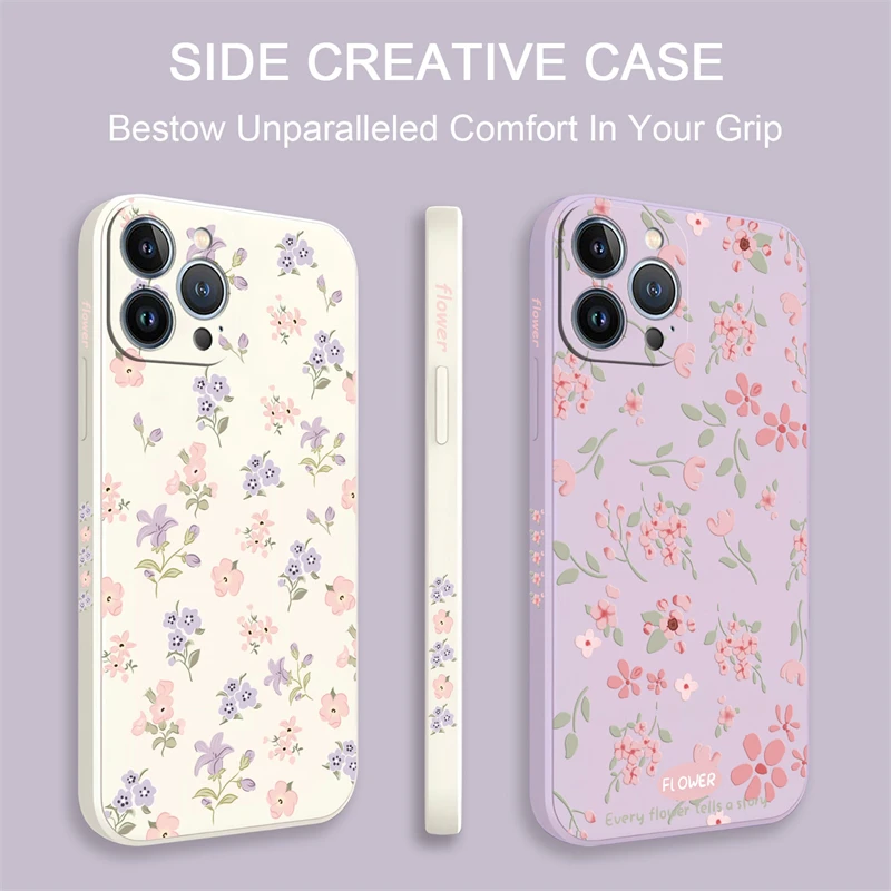 New Pink Fairy Sakura Plum Blossom Flowers Phone Case For iPhone 16 Plus Pro Max Silicone Shockproof Bumper Back Soft Cover Capa