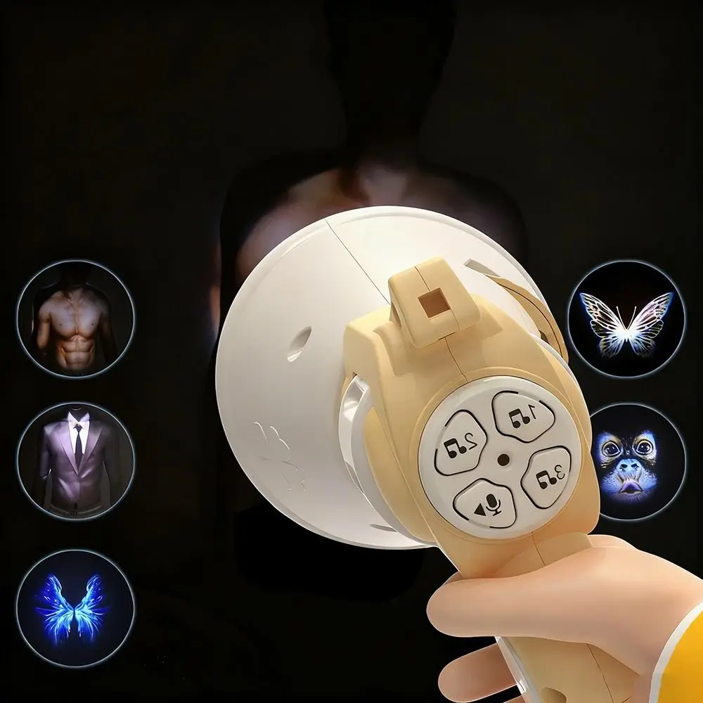 Travestie Projectie Buikspier Luidspreker Antwoord Me Knop Hanger Opneembare Mini Speaker Handheld Projectie Speelgoed