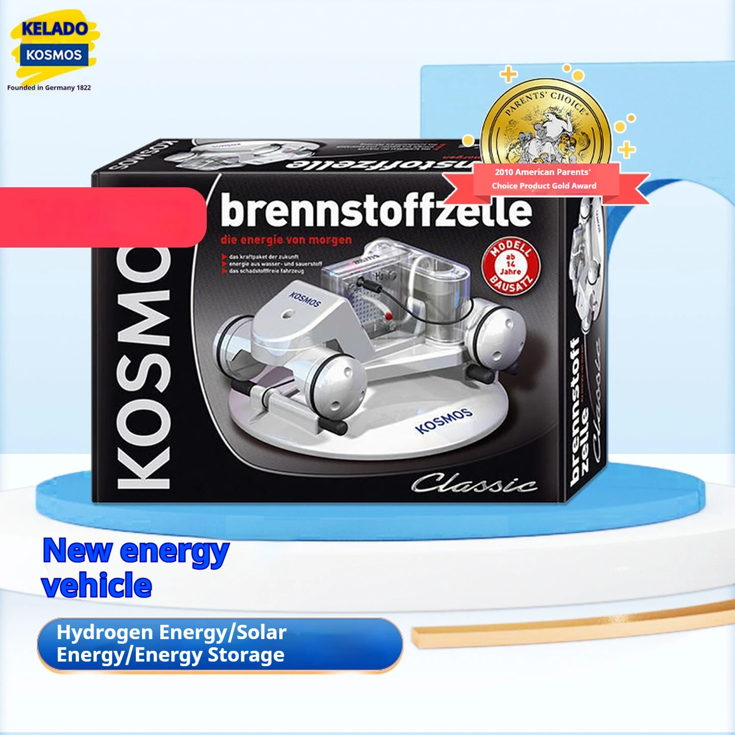 Kosmos Solar Hydrogen Battery Powered Assembled Car 3 In 1 Drive Modes Educational Science Toy For Primary School Students Kids