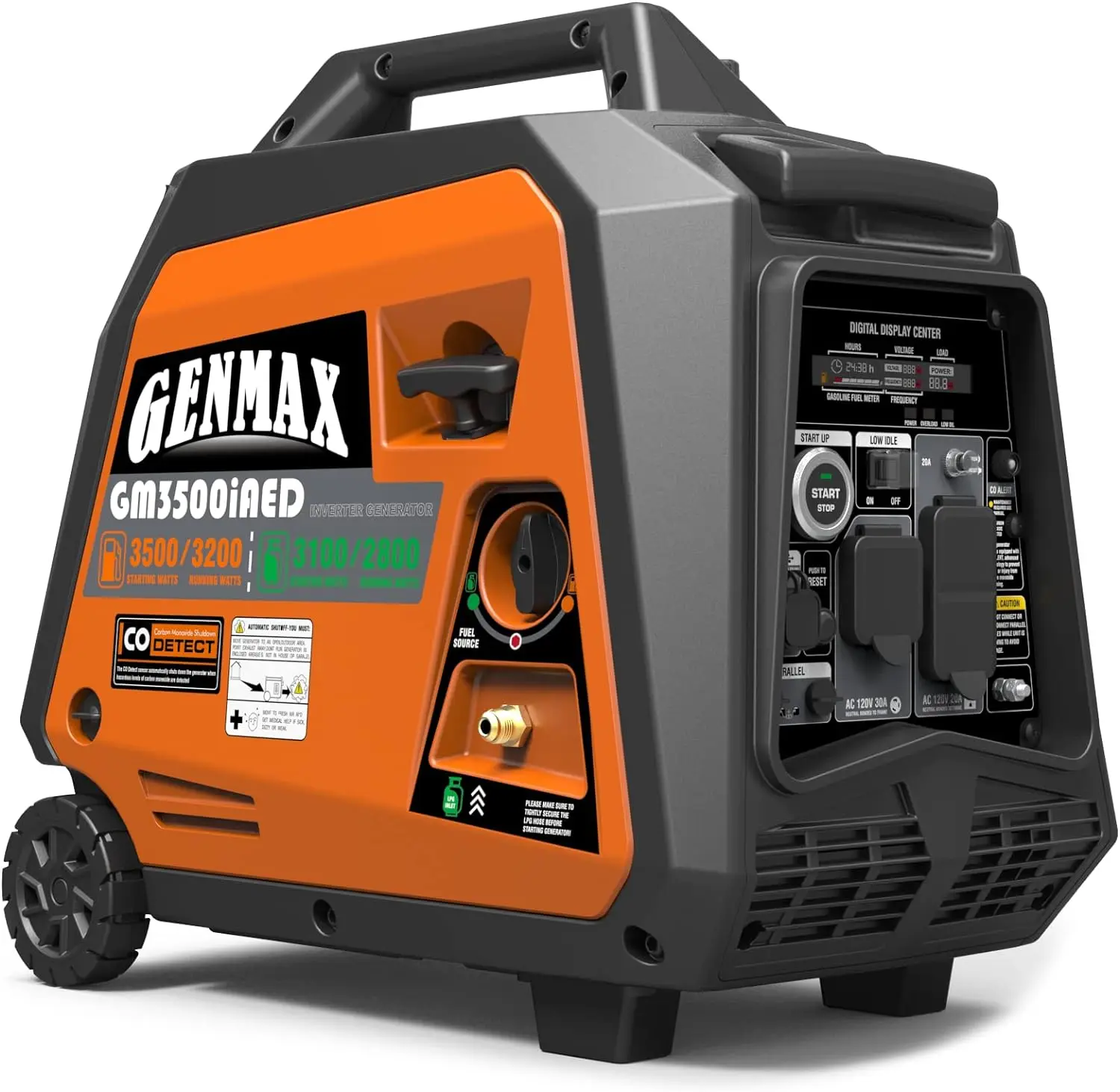 

Portable Inverter Generator Super Quiet Gas or Propane Powered Engine with Parallel Capability Remote/Electric Start