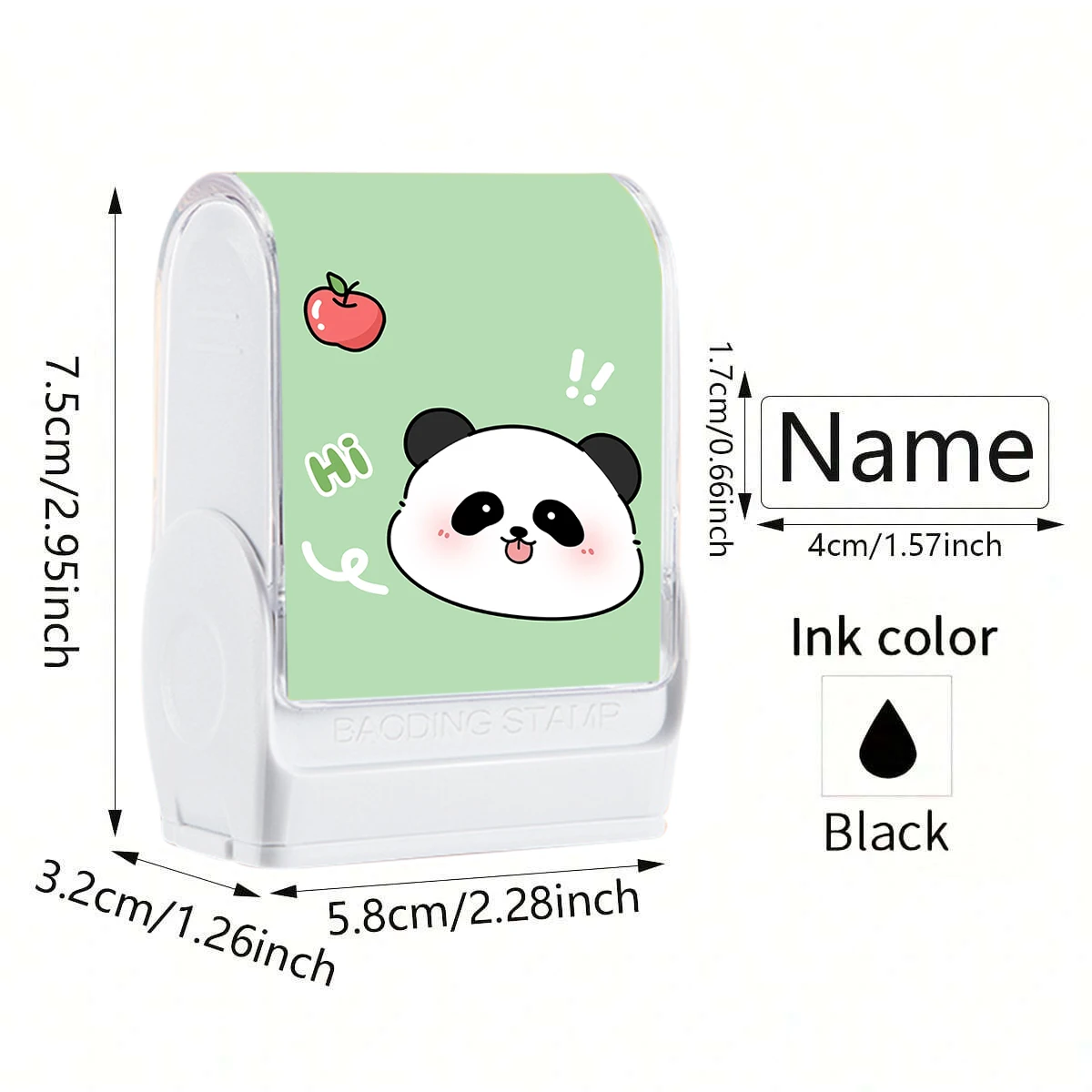 Customized children's name stamp,personalized waterproof stamp for clothing,Men's and women's personalized ink pad stamps