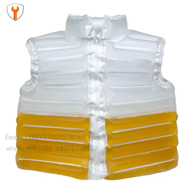 Beer Jackets - Transparent Beer-Filled Drinking Jacket with Straw for Beer Pools, Parties Festivals and Carnival