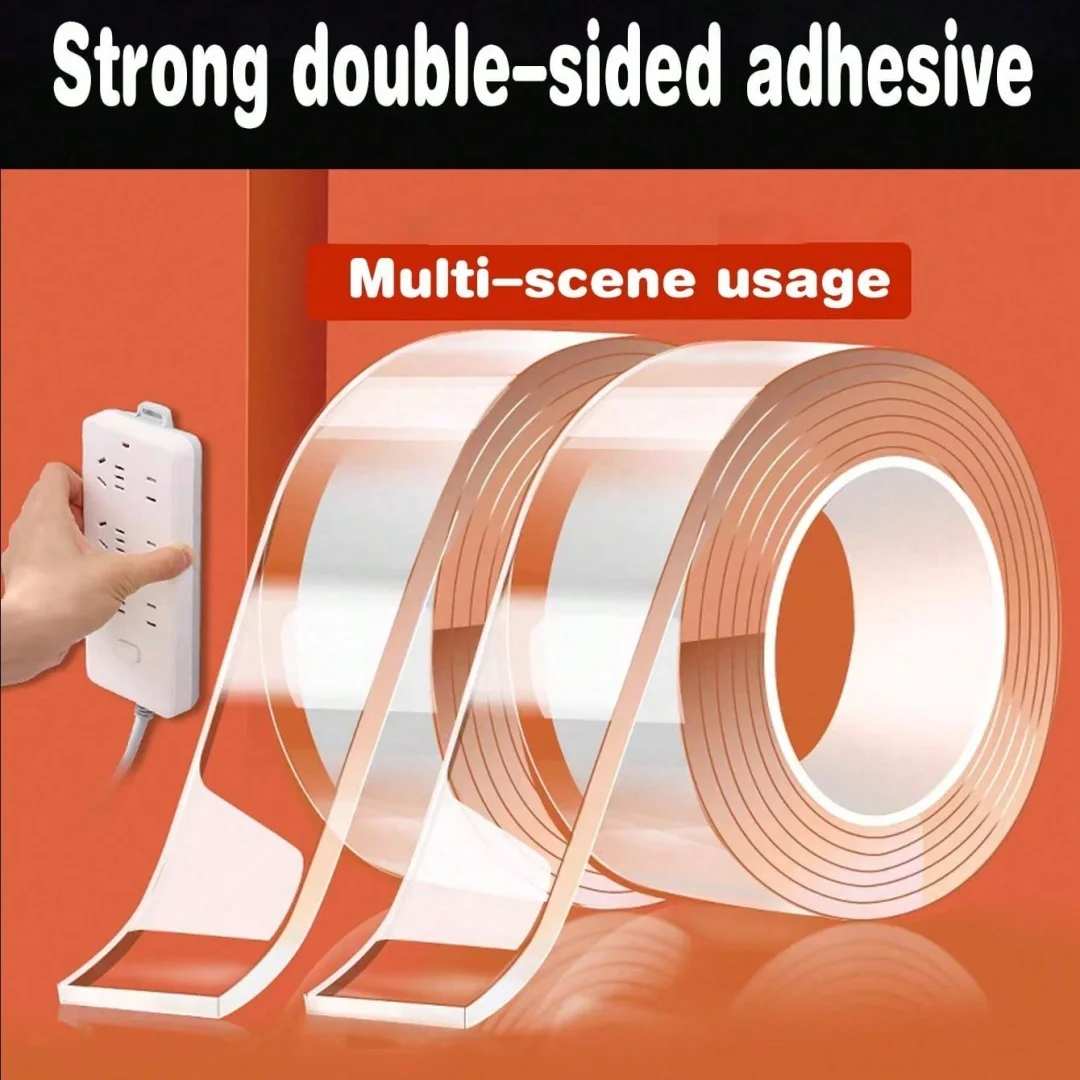 1PC 1/2/3/5m Nano Tape Double-Sided Adhesive Tape Traceless Waterproof Tape For Bathroom Kitchen Sink Tap Gel Sticker