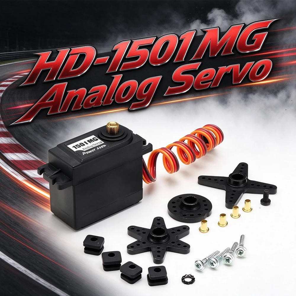 4pcs/lot Power HD-1501MG 1501MG 60g High-Torque Metal Gear Standard Analog Servo