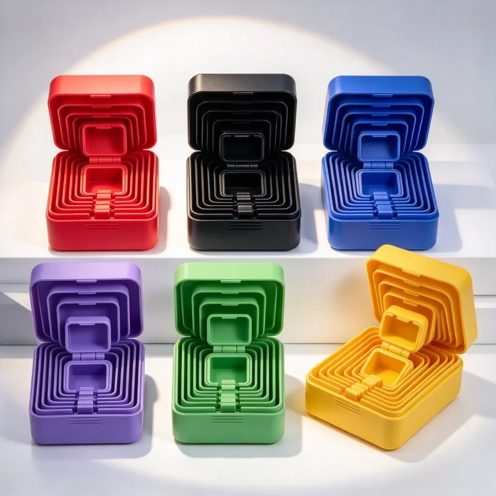 3D Printed Nesting Doll Box Surprise Box Prank Prop Can Hold Ring 6-Layer Box Stress-Relief Toy Halloween Christmas Holiday Gift