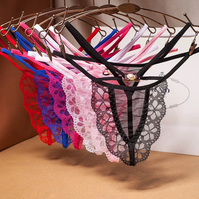 

Women Sexy Embroidery Panties Transparent Underwear lingerie Female Intimates Seamless Briefs G String Thongs Lingerie Knickers